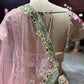 Pastel Pink & Powder Blue Heavy Embroidered Lehenga Set with Dupatta