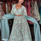Designer Lehenga with Sequins Zari & American Diamond Work