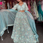 Designer Lehenga with Sequins Zari & American Diamond Work