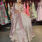 Designer Dusty Rose Embroidered Lehenga Choli with Matching Dupatta