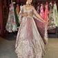 Designer Dusty Rose Embroidered Lehenga Choli with Matching Dupatta