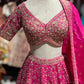 Rani Pink Royal Heritage Embroidered Lehenga With Designer Blouse