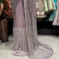 Readymade Blouse Saree With Sequins And Cutdana Work
