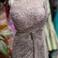 Readymade Blouse Saree With Sequins And Cutdana Work