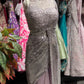 Readymade Blouse Saree With Sequins And Cutdana Work