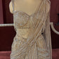 Designer Shimmering Drape Saree with Beaded Elegance