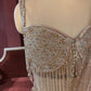 Designer Shimmering Drape Saree with Beaded Elegance