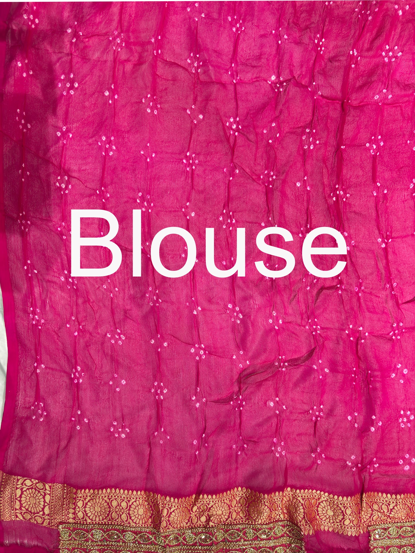 Grand Radiant Rani Saree with Golden Floral Motifs
