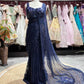 Midnight Navy Blue Sequin Saree – Glamorous Party & Evening Wear