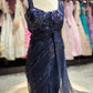 Midnight Navy Blue Sequin Saree – Glamorous Party & Evening Wear