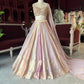 Multicolour Gold Banarasi Lehenga with Embellished Blouse & Dupatta