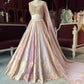 Multicolour Gold Banarasi Lehenga with Embellished Blouse & Dupatta