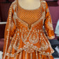 Orange Colour Silk Designer Lehenga With Jacket