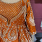Orange Colour Silk Designer Lehenga With Jacket