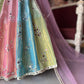 Pastel Multicolor Mirror Work Lehenga with Pink Dupatta