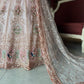 Blush Pink Embroidered Lehenga with Embellished Net Dupatta