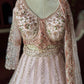 Blush Pink Embroidered Lehenga with Embellished Net Dupatta