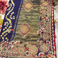 Gajji Silk Blue Colour Saree with Ornate Golden Embroidery