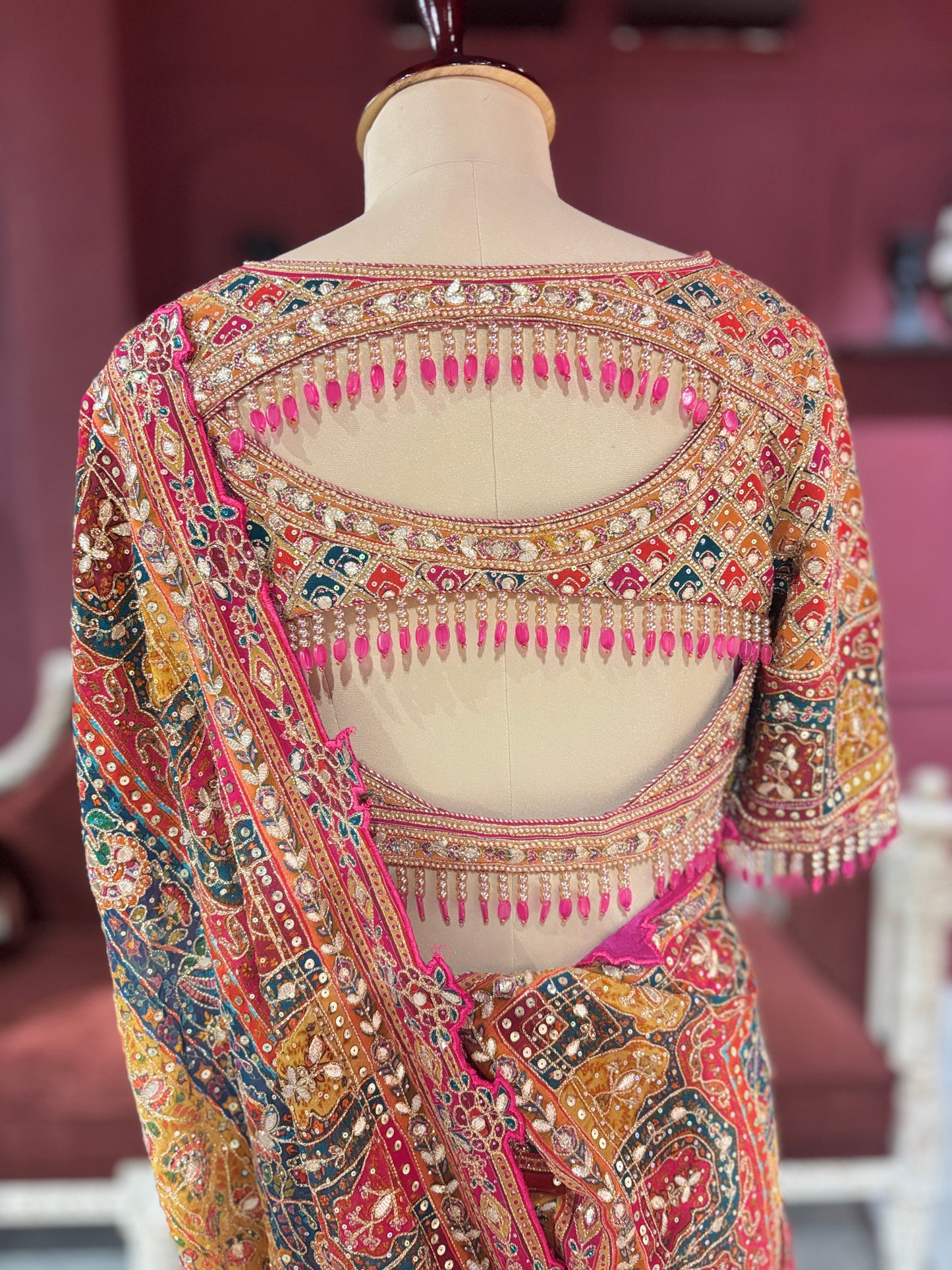 Grand Designer Georgette Saree with Ornate Embroidery