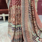 Designer Multi Colour Georgette Saree with Ornate Beadwork