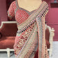 Designer Multi Colour Georgette Saree with Ornate Beadwork