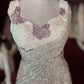 Champagne Sequin Designer Saree Gown with Embellished Blouse