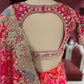 Khaddi Geotgette Saree With Elephant and Peacock Motifs