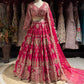 Rani Pink Designer Lehenga with Heavy Gold Embroidery