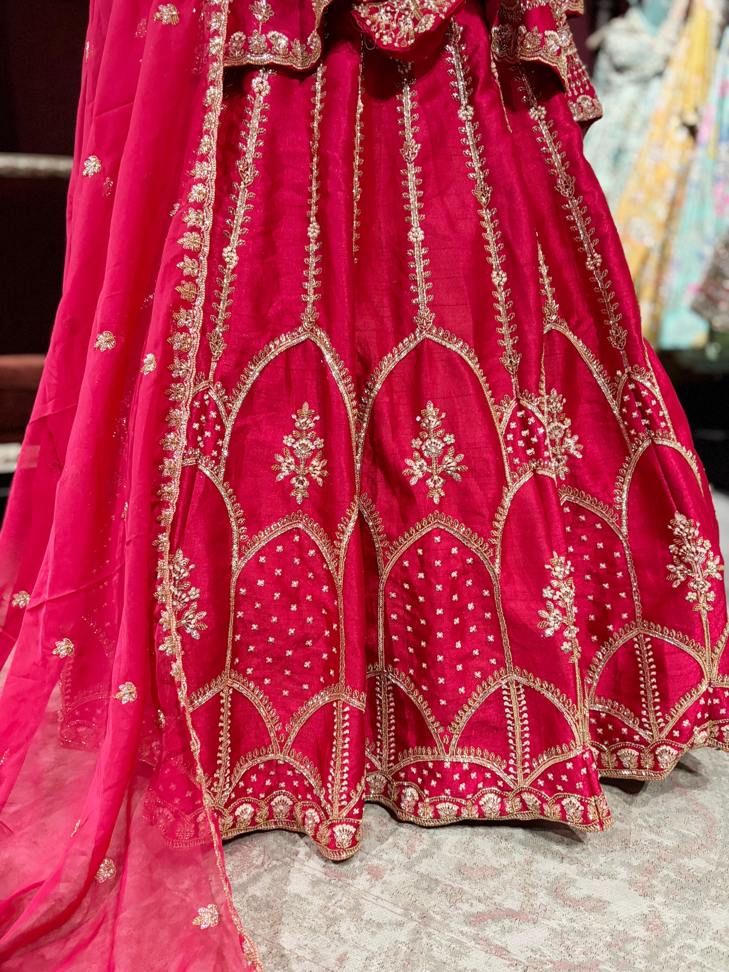 Rani Colour Silk Designer Lehenga With Jacket