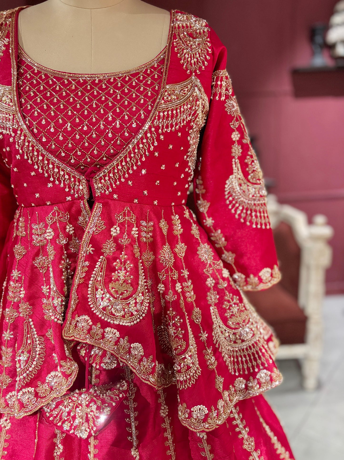 Rani Colour Silk Designer Lehenga With Jacket