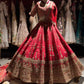 Red Bridal Lehenga with Heavy Gold Embroidery & Dupatta
