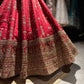 Red Bridal Lehenga with Heavy Gold Embroidery & Dupatta
