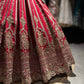 Deep Red Bridal Lehenga with Heavy Gold Embroidery & Dupatta