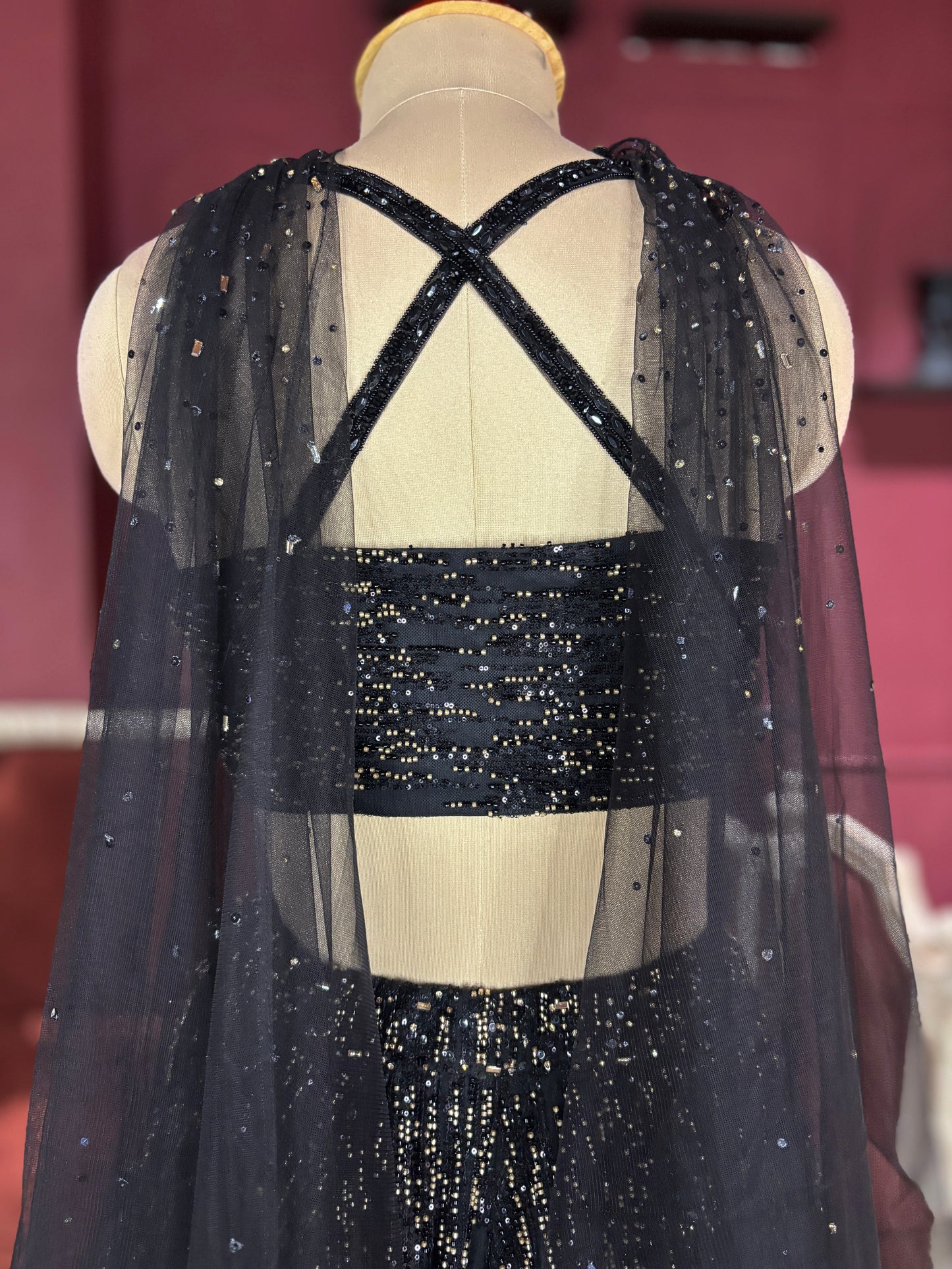 Grand Black Colour Designer Radiant Sequin Detailing Lehenga