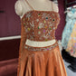 Grand Bronze Lehenga with Designer Embellished Blouse