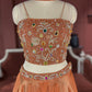 Grand Bronze Lehenga with Designer Embellished Blouse