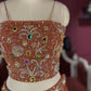 Grand Bronze Lehenga with Designer Embellished Blouse