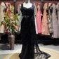 Black Sequin Designer Saree with Embellished Designer Blouse