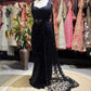 Black Sequin Designer Saree with Embellished Designer Blouse