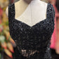 Black Sequin Designer Saree with Embellished Designer Blouse
