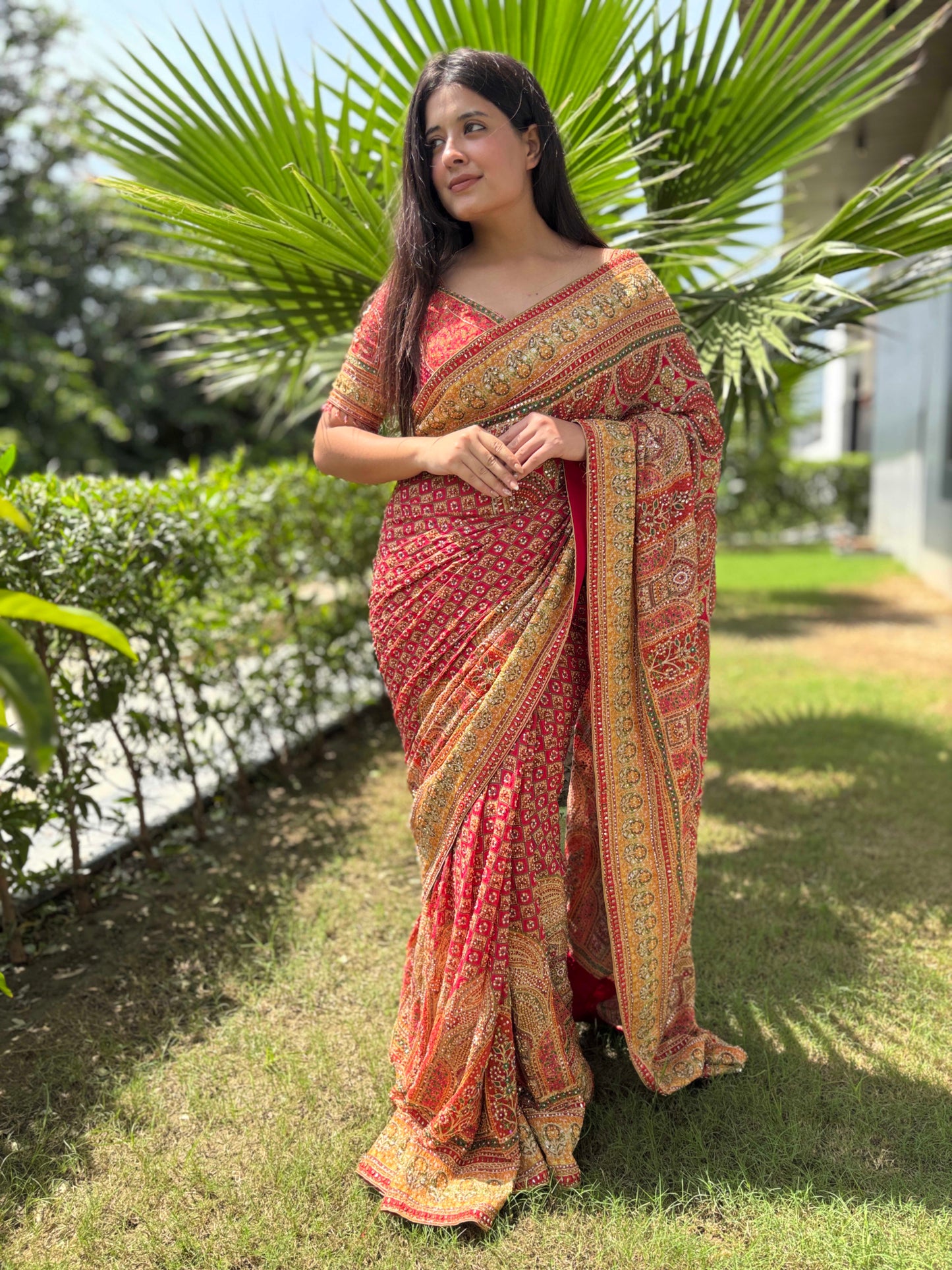 Traditional Designer Saree with Rich Zari Border