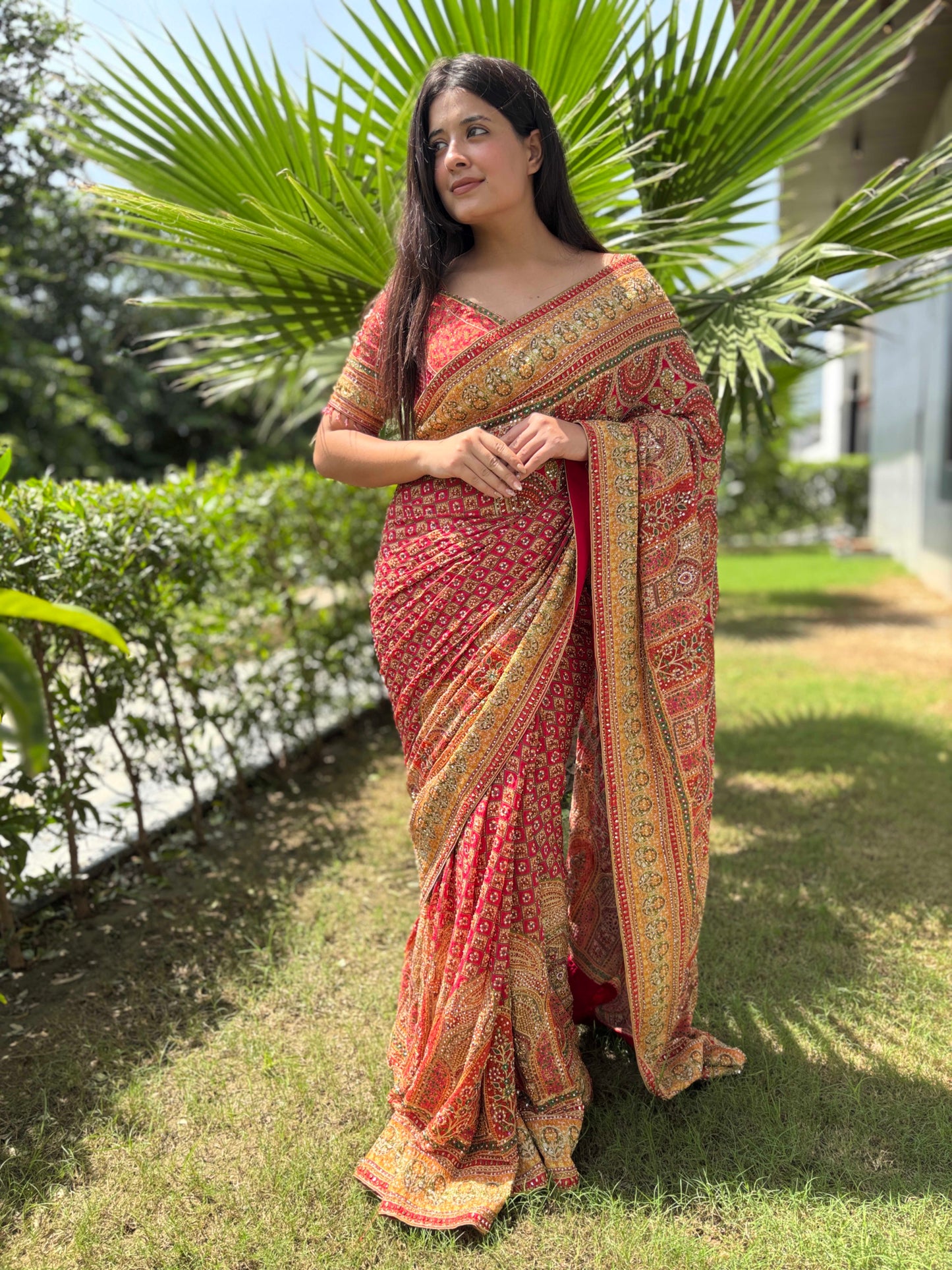 Traditional Designer Saree with Rich Zari Border