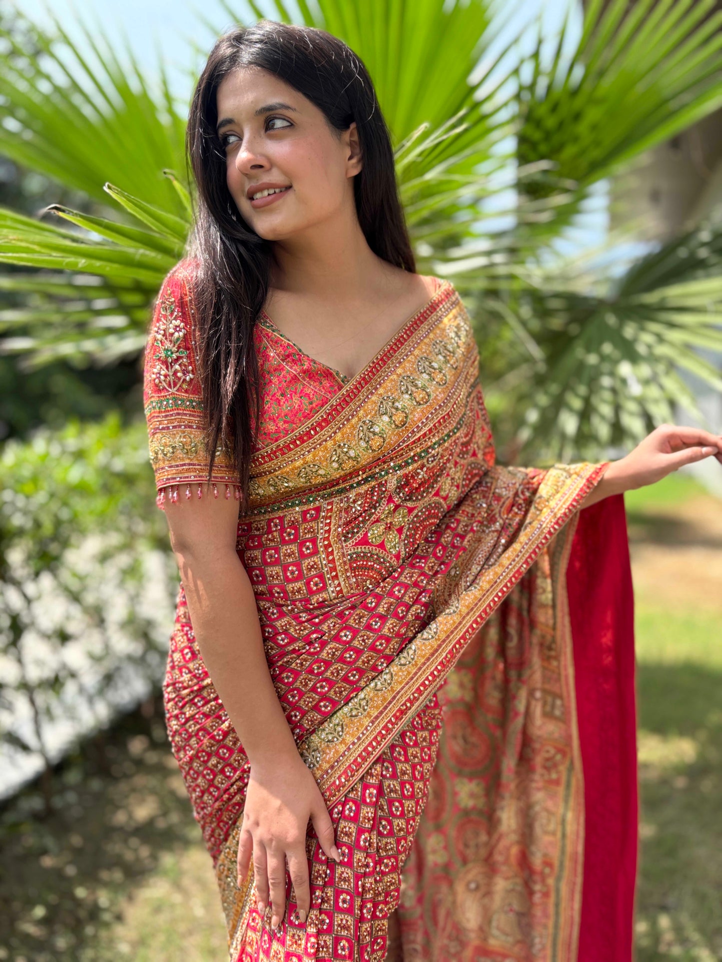 Traditional Designer Saree with Rich Zari Border