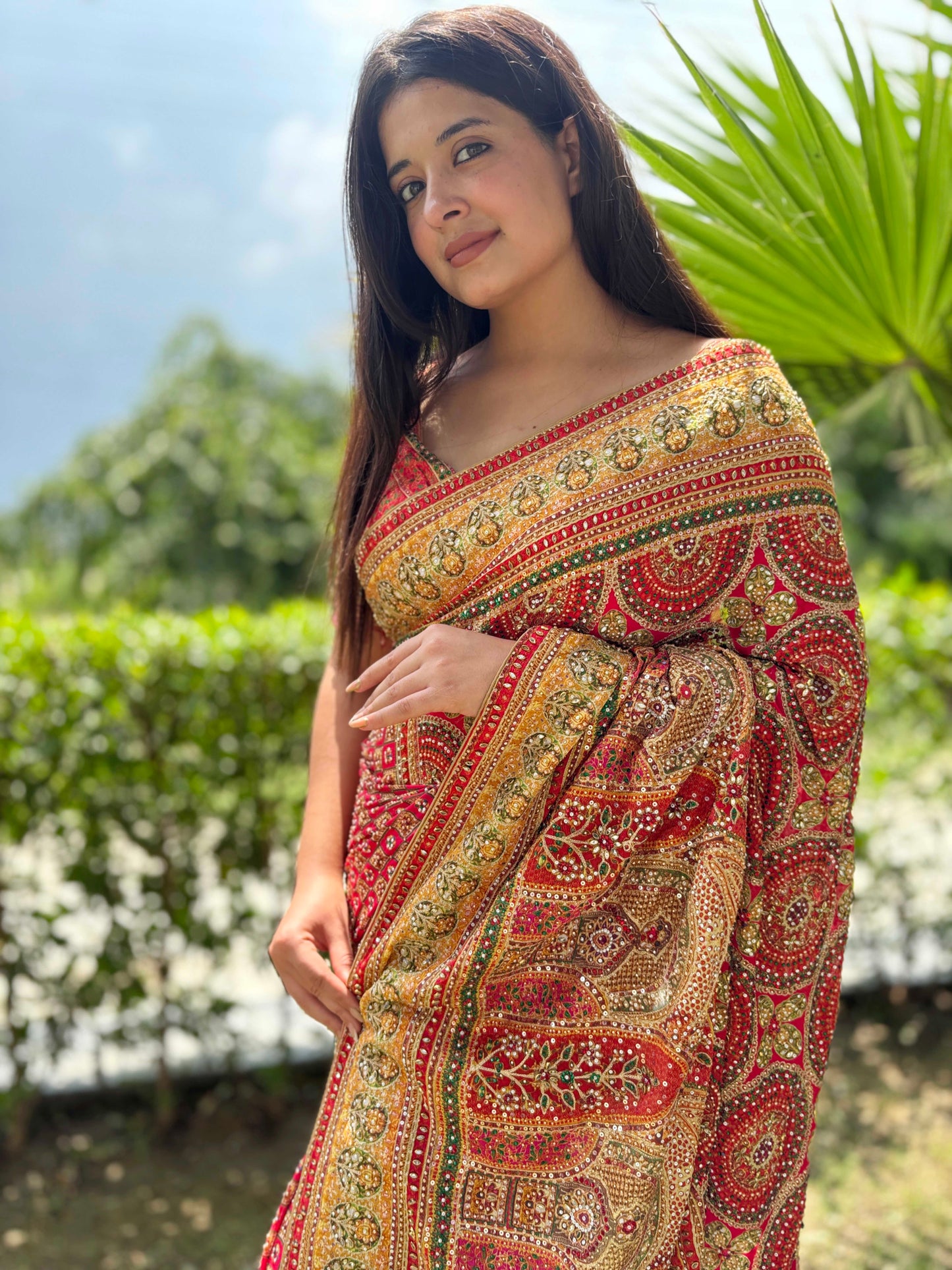 Traditional Designer Saree with Rich Zari Border