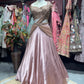 Baby Pink Lehenga with Embellished Blouse & Draped Dupatta