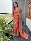 Designer Saree with Heavy Zari Border & Designer Blouse