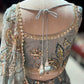 Powder Blue Floral Embroidered Lehenga with Designer Dupatta