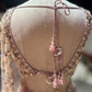 Blush Pink Rose Embroidered Net Saree with Designer Blouse