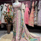 Multicolor Embroidered Designer Saree with Embellished Blouse