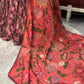 Maroon Floral Lehenga with Embroidered Blouse and Dupatta